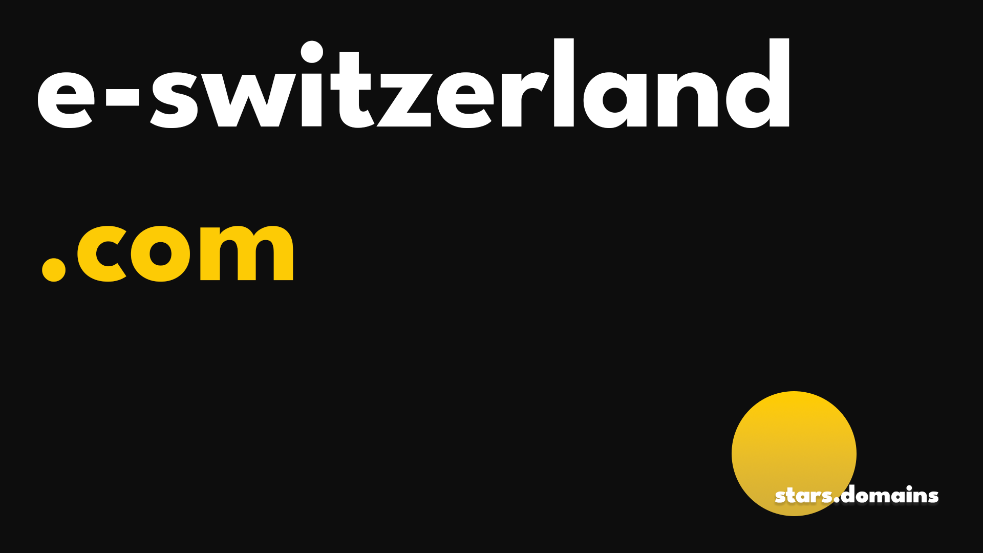 e-switzerland.com is a high-value, descriptive domain ideal for e-commerce, digital platforms, fintech, and business services emphasizing Swiss reliability and quality.