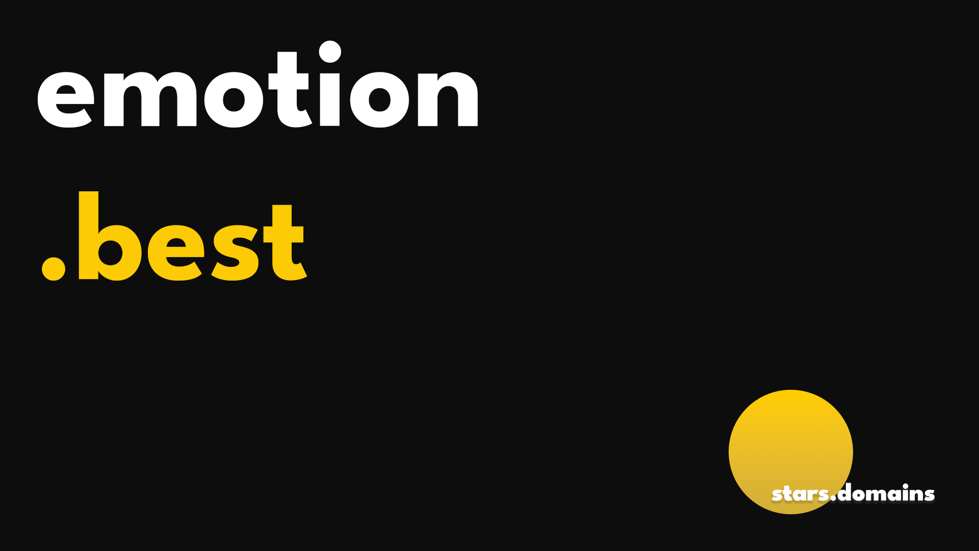 emotion.best is a high-value domain ideal for wellness platforms, coaching services, lifestyle brands, and personal development initiatives seeking credibility and emotional resonance.