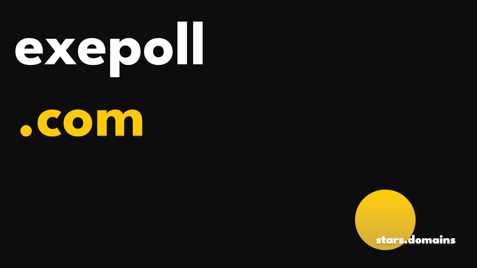 exepoll.com is a high-value, concise domain ideal for executive survey tools, corporate polling services, market research platforms, and business intelligence solutions.