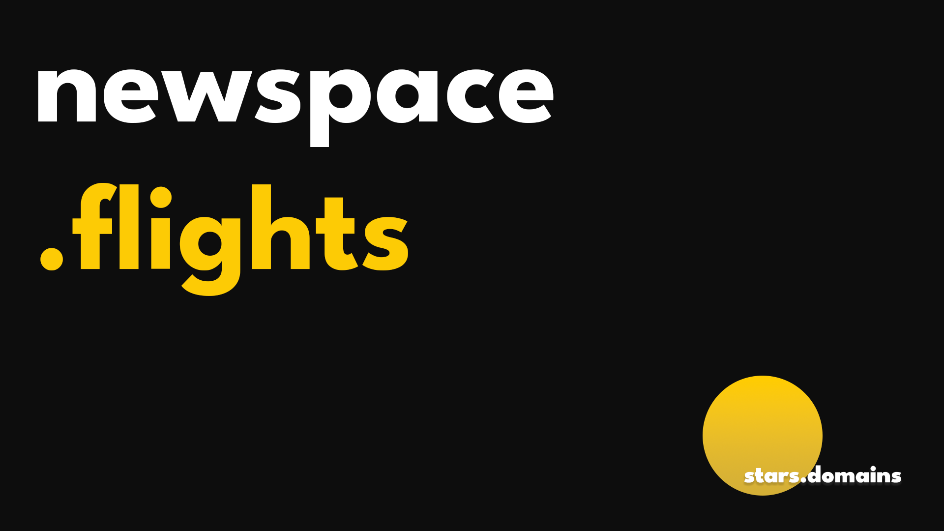newspace.flights is a high-value, exact-match domain ideal for space tourism companies, aerospace startups, satellite operators, and commercial spaceflight platforms.