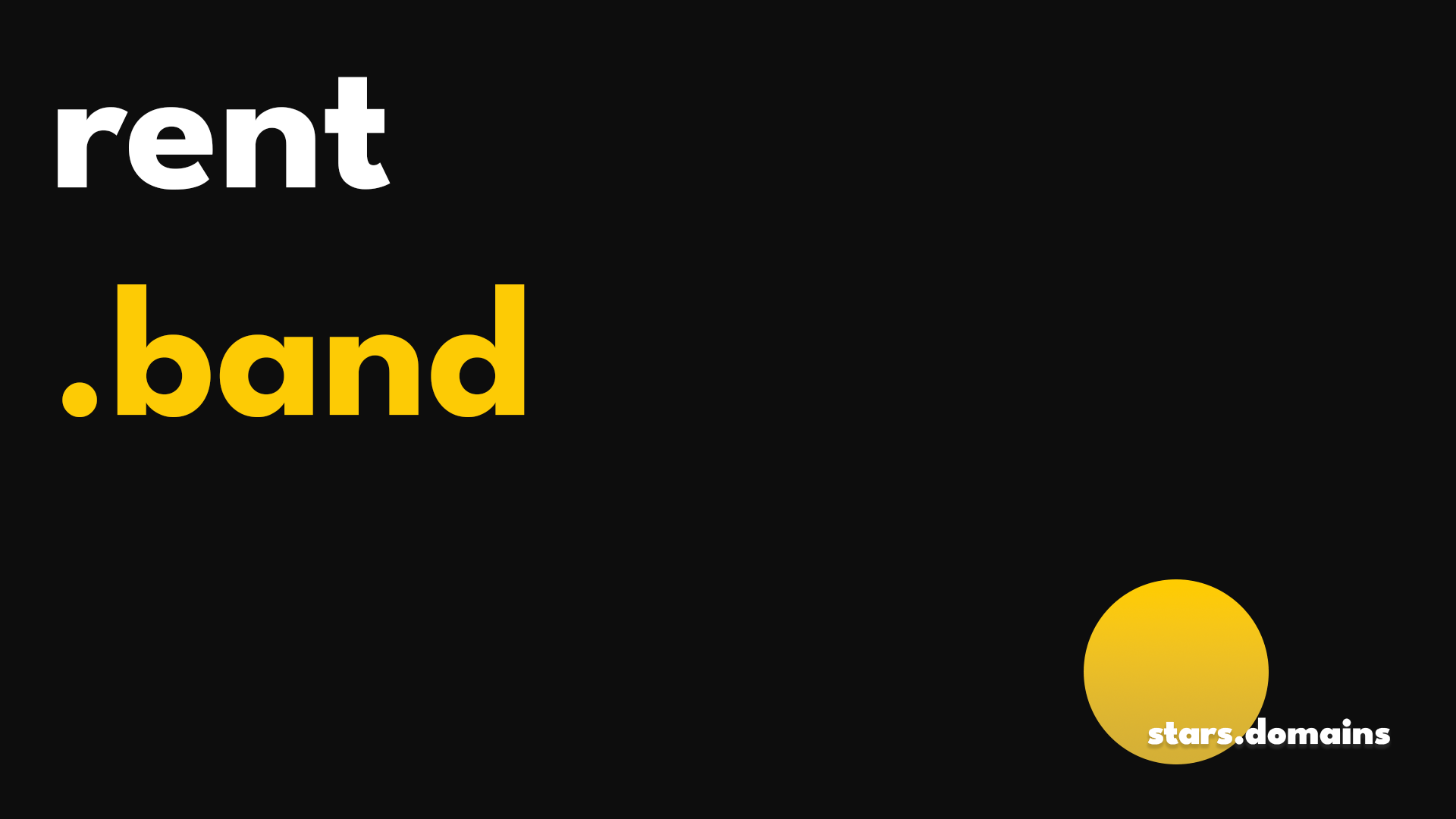 rent.band is a concise, memorable domain ideal for online platforms offering band bookings, instrument rentals, rehearsal spaces, or music-related services.