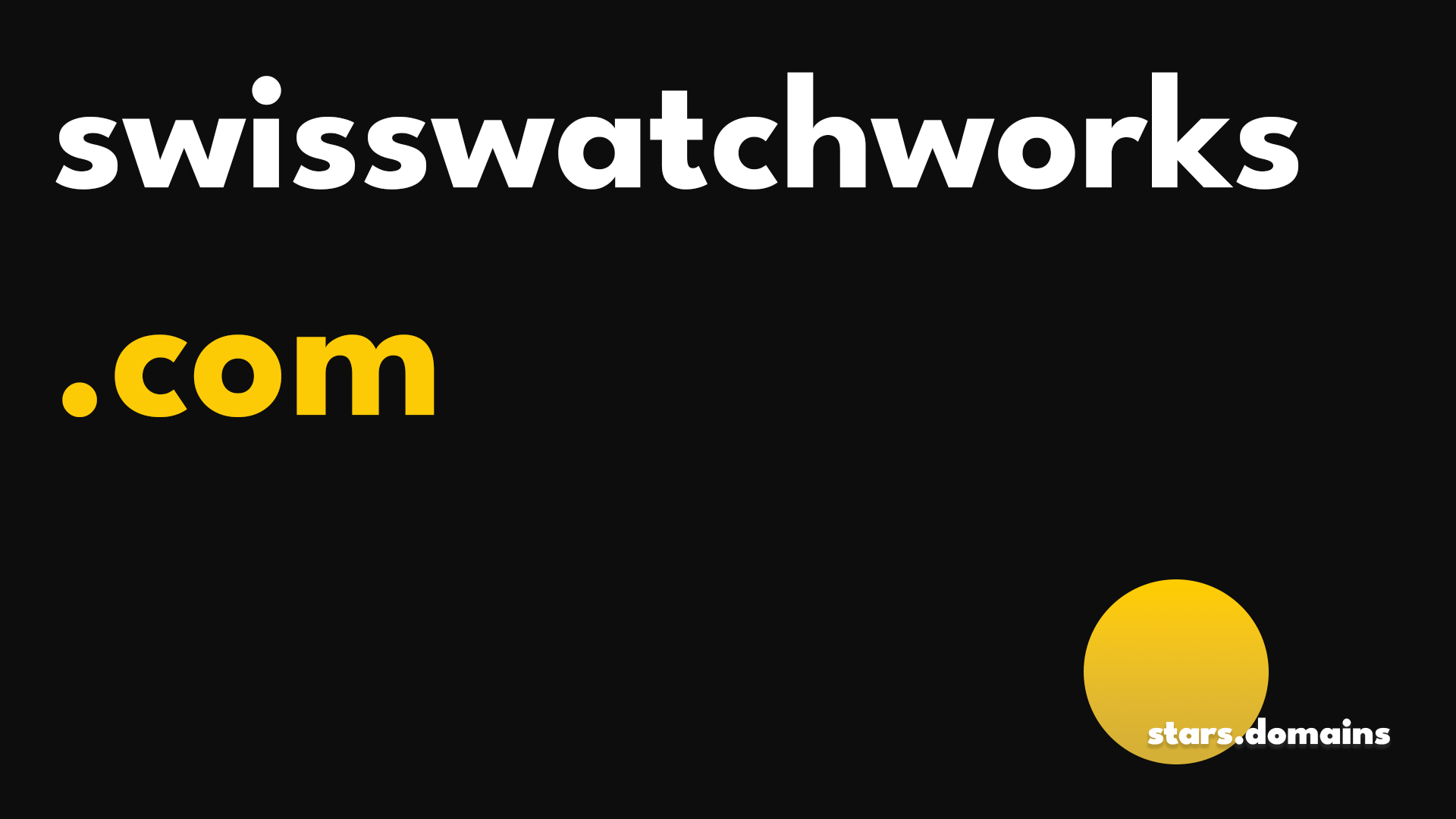 swisswatchworks.com is a high-value, descriptive domain ideal for luxury watchmakers, horology workshops, repair services, and e-commerce platforms focused on Swiss timepieces.