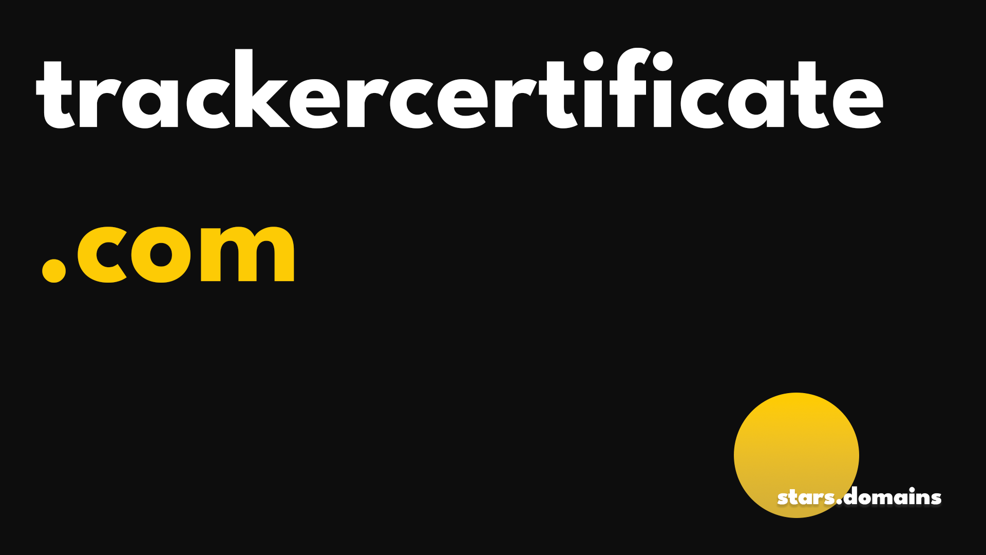 trackercertificate.com is a high-value exact-match domain ideal for digital certification, professional accreditation, tracking systems, and compliance platforms seeking credibility and authority.