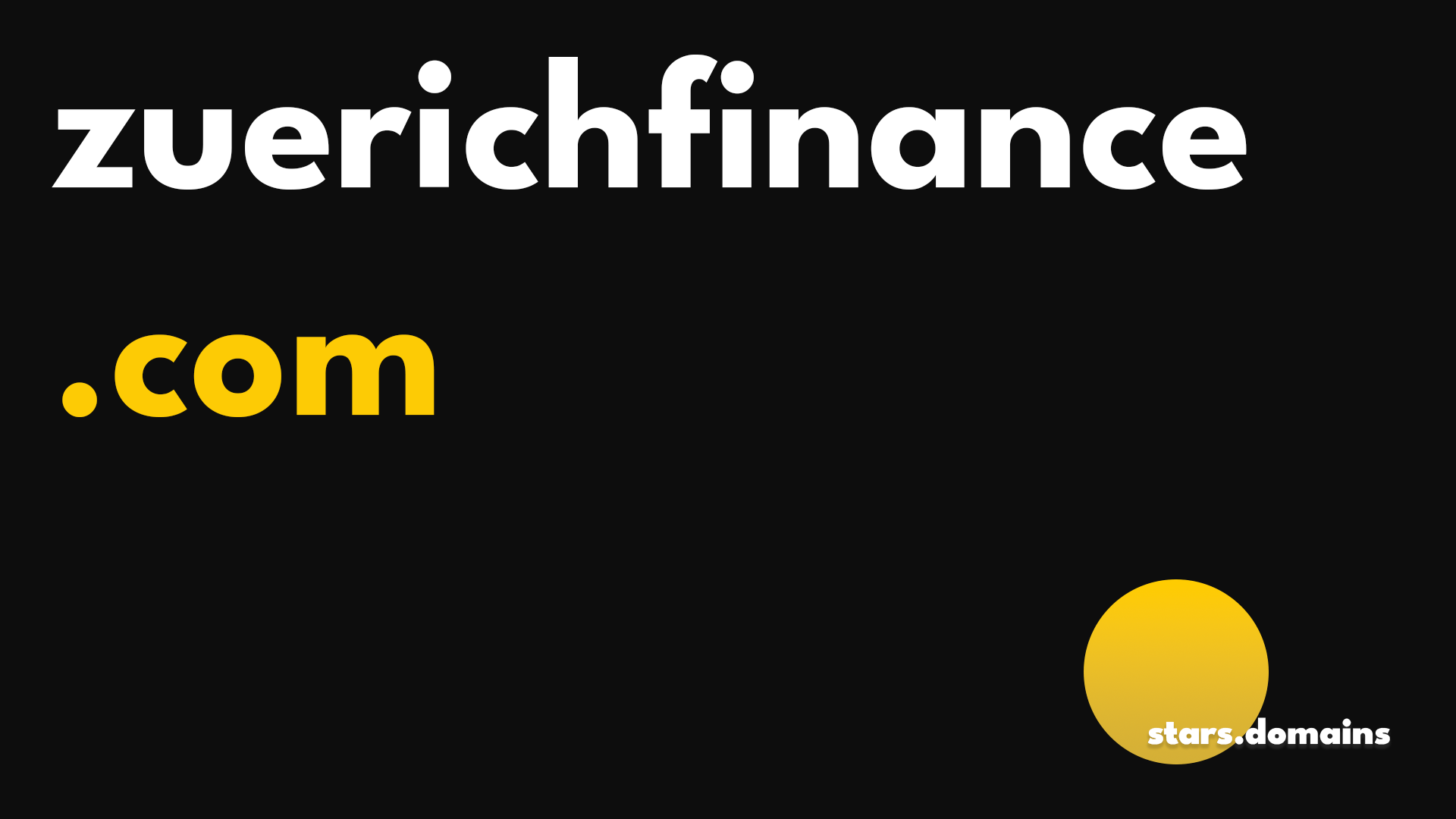 zuerichfinance.com is a high-value exact-match domain ideal for private banks, investment firms, fintech platforms, and wealth management services seeking global recognition and trust.